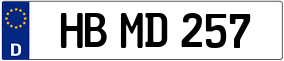 Trailer License Plate